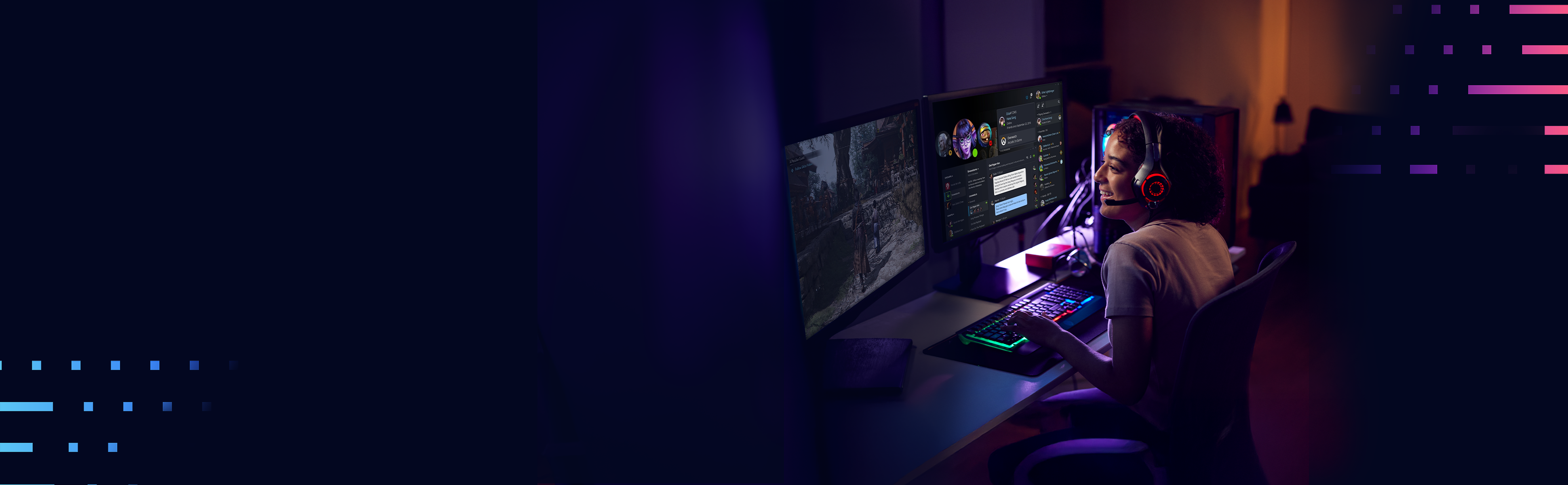 Gaming setup background