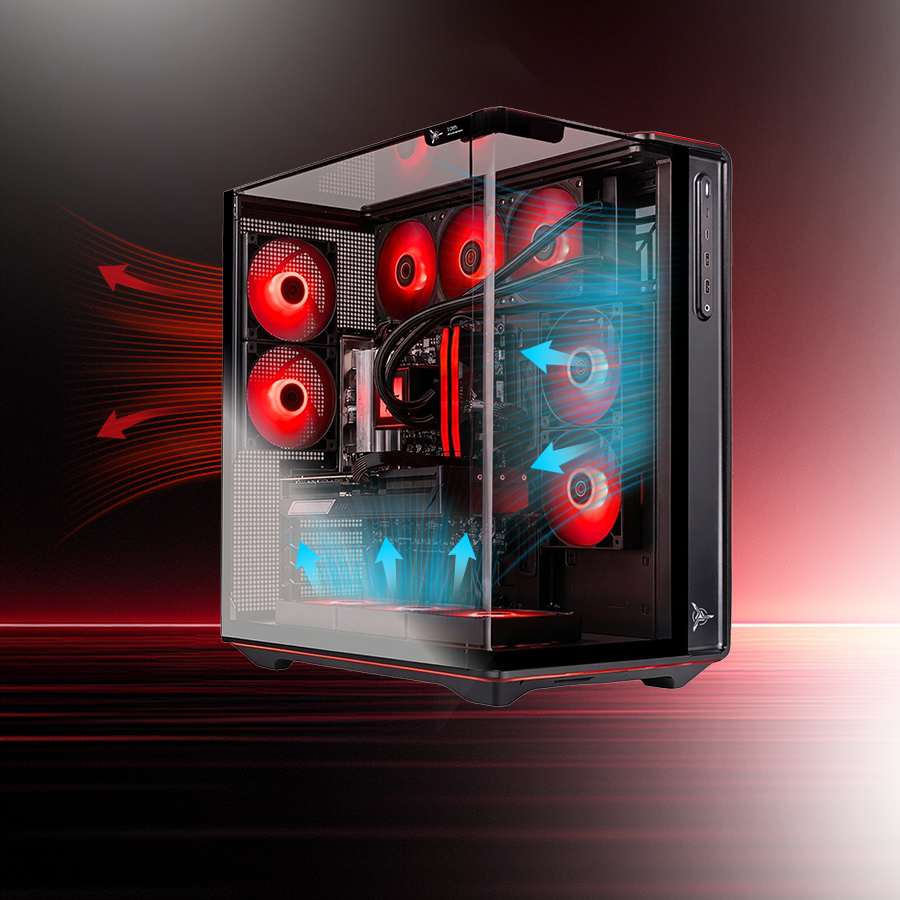 Prism 5 has excellent airflow.