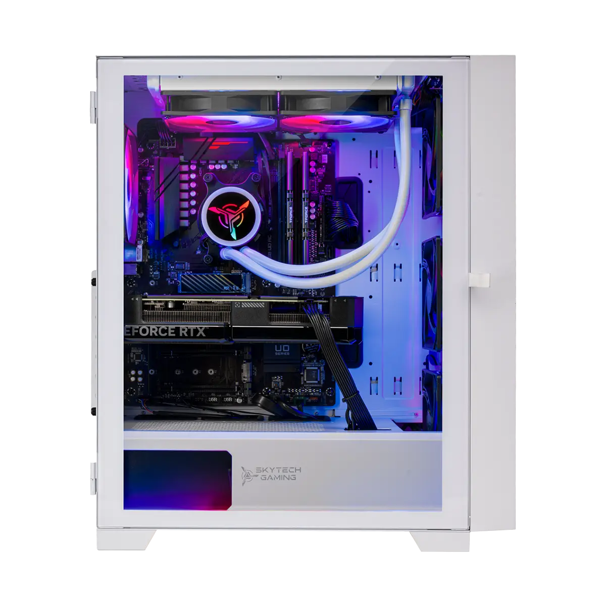 Skytech Gaming Shiva Gaming PC Desktop - INTEL Core i5 11400F 2.6 GHz, RTX 3060, 1TB NVME SSD, 16G DDR4 3200, 650W GOLD PSU, AC Wi-Fi, Windows 10 Home Shiva