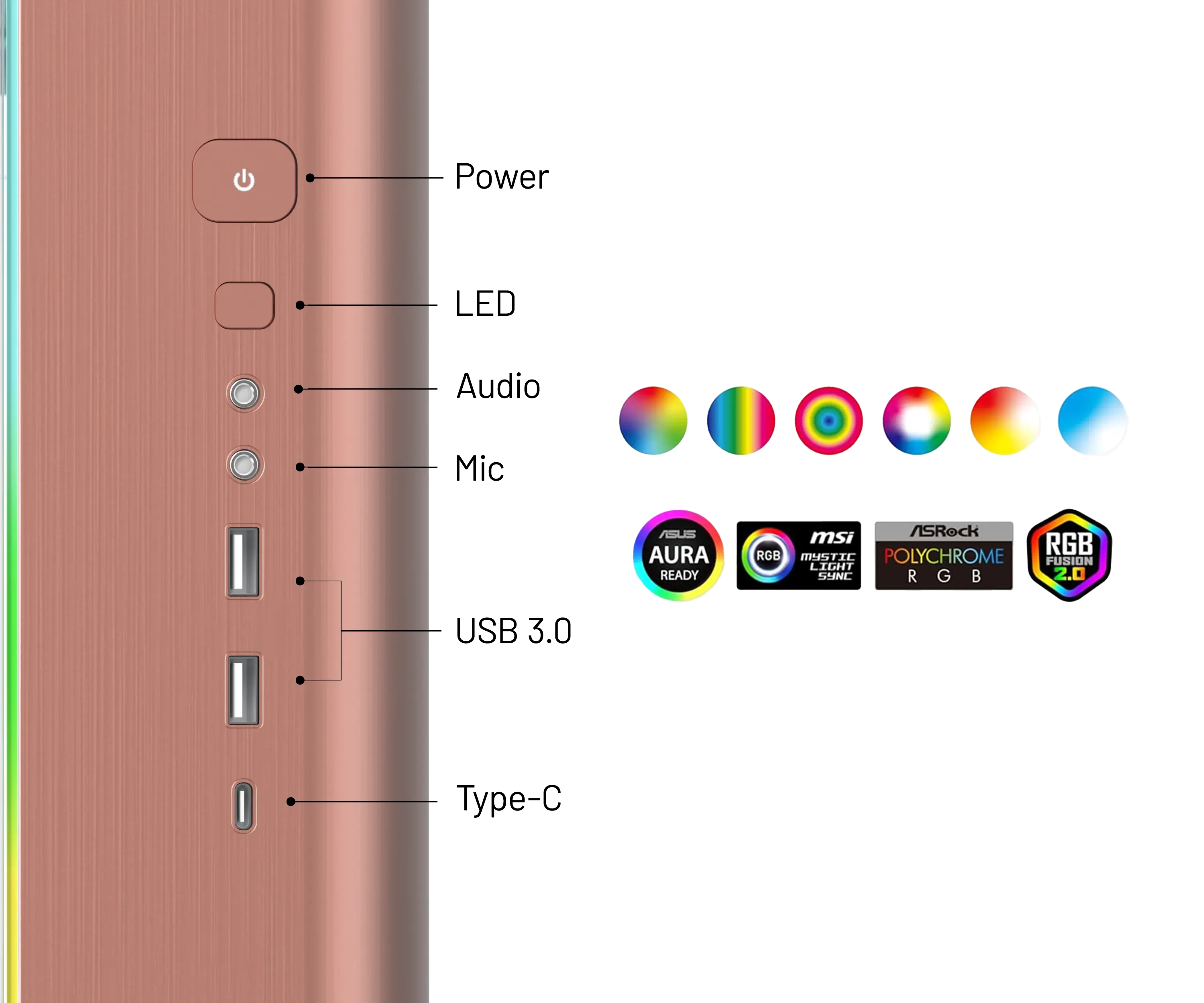 King95 RoseGold Gaming PC - AMD AMD R7 9800X3D, Nvidia Nvidia RTX 5080 16GB - Thumbnail 3