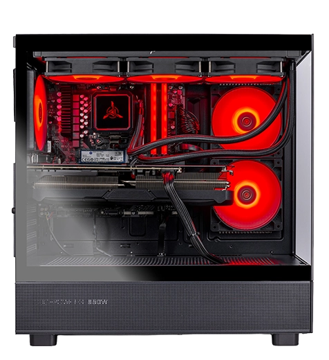 Panoramic tempered glass side panel.