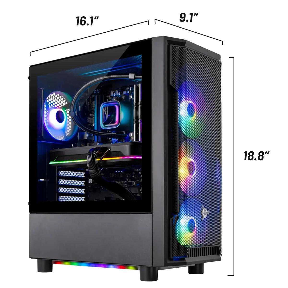 Shadow 4 Gaming PC - AMD AMD R7 5700, Nvidia Nvidia RTX 5060 Ti 8GB - Thumbnail 2