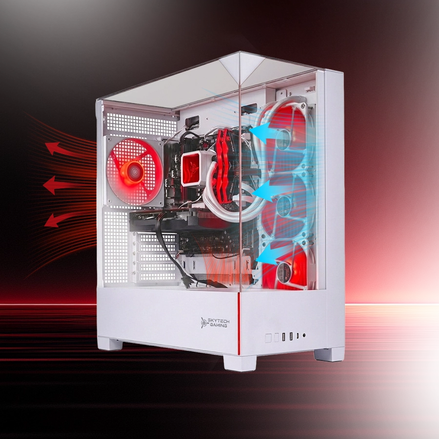 Archangel 5 advanced cooling system with excellent airflow