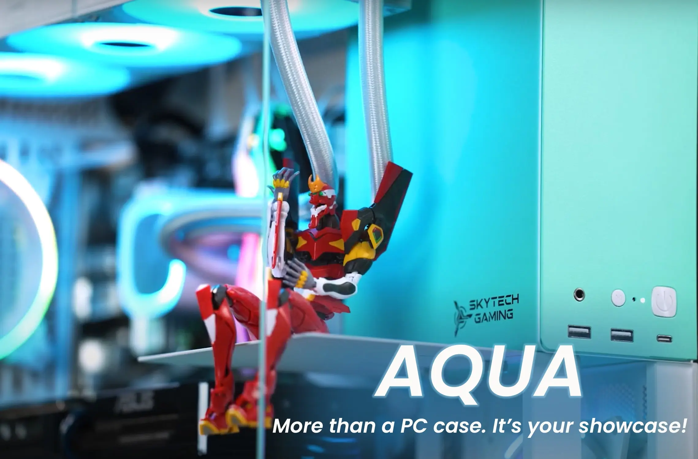 Aqua Gaming PC - AMD AMD R9 9900X, Nvidia Nvidia RTX 5070 12GB - Thumbnail 2