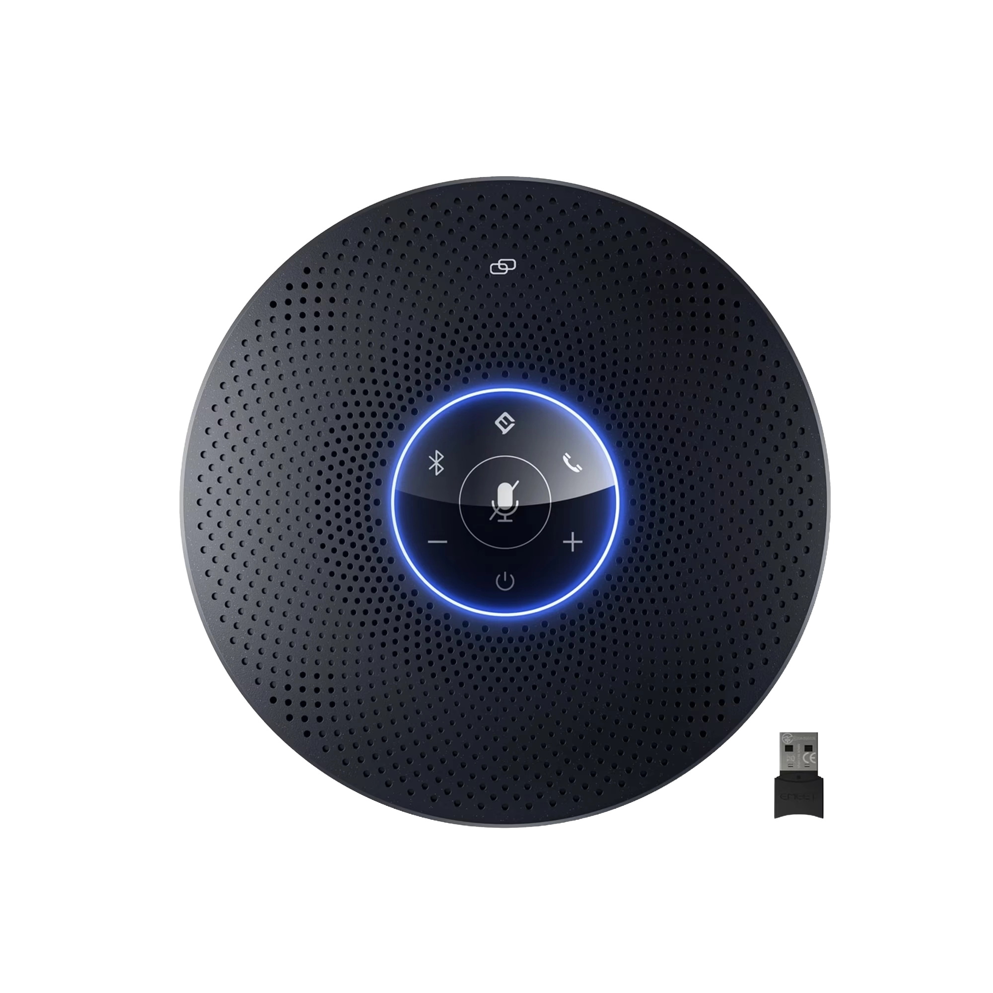 eMeet M2 Max Wired/Wireless Bluetooth Speakerphone - Black, Gray - 4 x Directional Microphone(s) - 45 mm Speaker(s)
