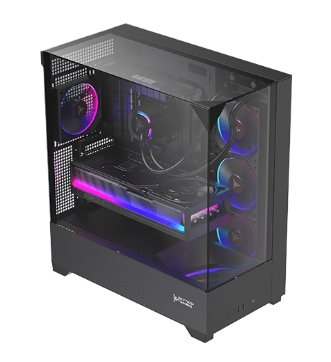 Shadow 5 with two cable grommets and a clean main chamber