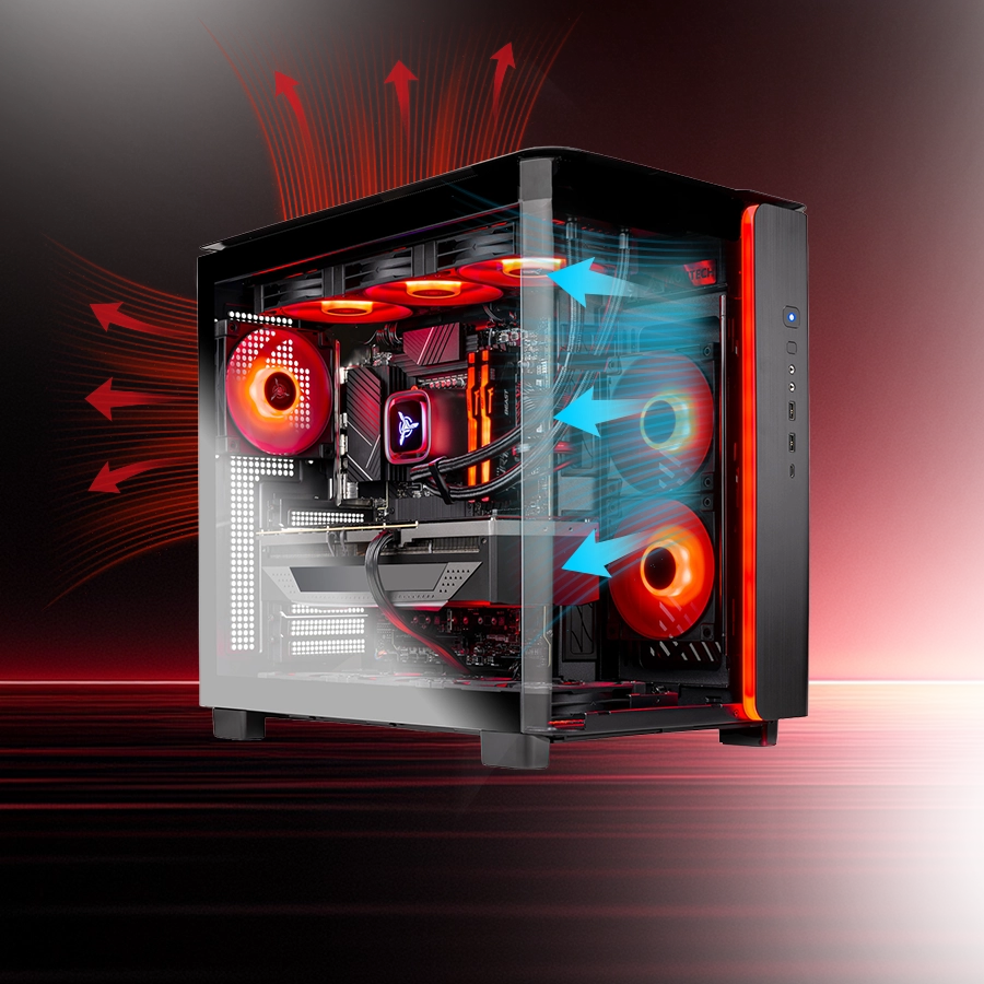 KING 95 advanced cooling system with excellent airflow.
