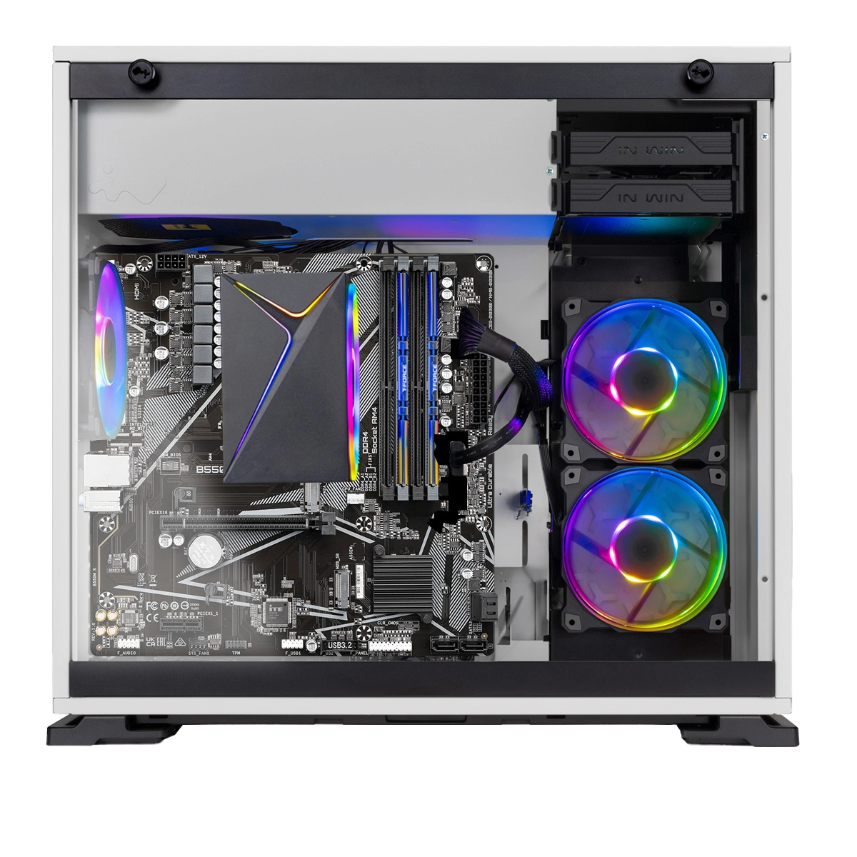 送料無料Skytech Gaming Shiva Gaming PC Desktop - Intel Core i5 12400F 2.5 GHz, NVIDIA RTX 4060, 1TB NVME SSD, 16GB DDR4 RAM 3200, 650W Gold PS並行輸入 Skytech Shiva Gaming PC Desktop - AMD Ryzen 5 5600X 3.7GHz, RTX