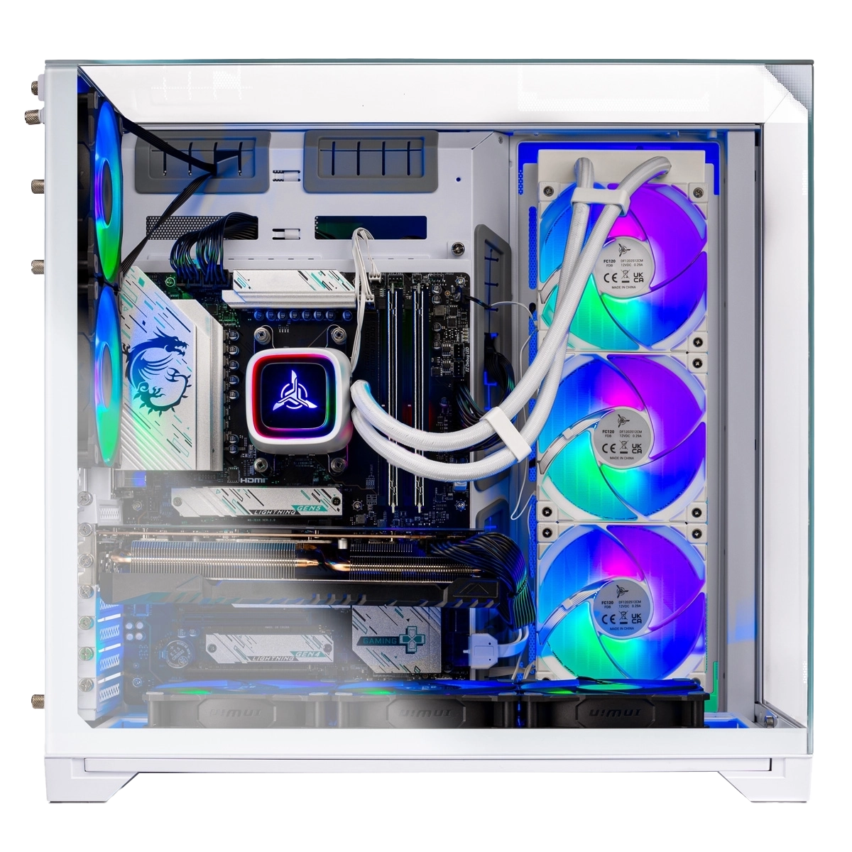 O11 Vision Gaming PC - AMD AMD R7 9700X, Nvidia Nvidia RTX 5070 12GB - Thumbnail 4