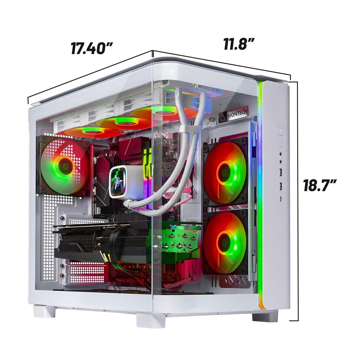 King 95 Gaming PC - AMD AMD R7 9800X3D, Nvidia Nvidia RTX 5070 Ti 16GB - Thumbnail 2