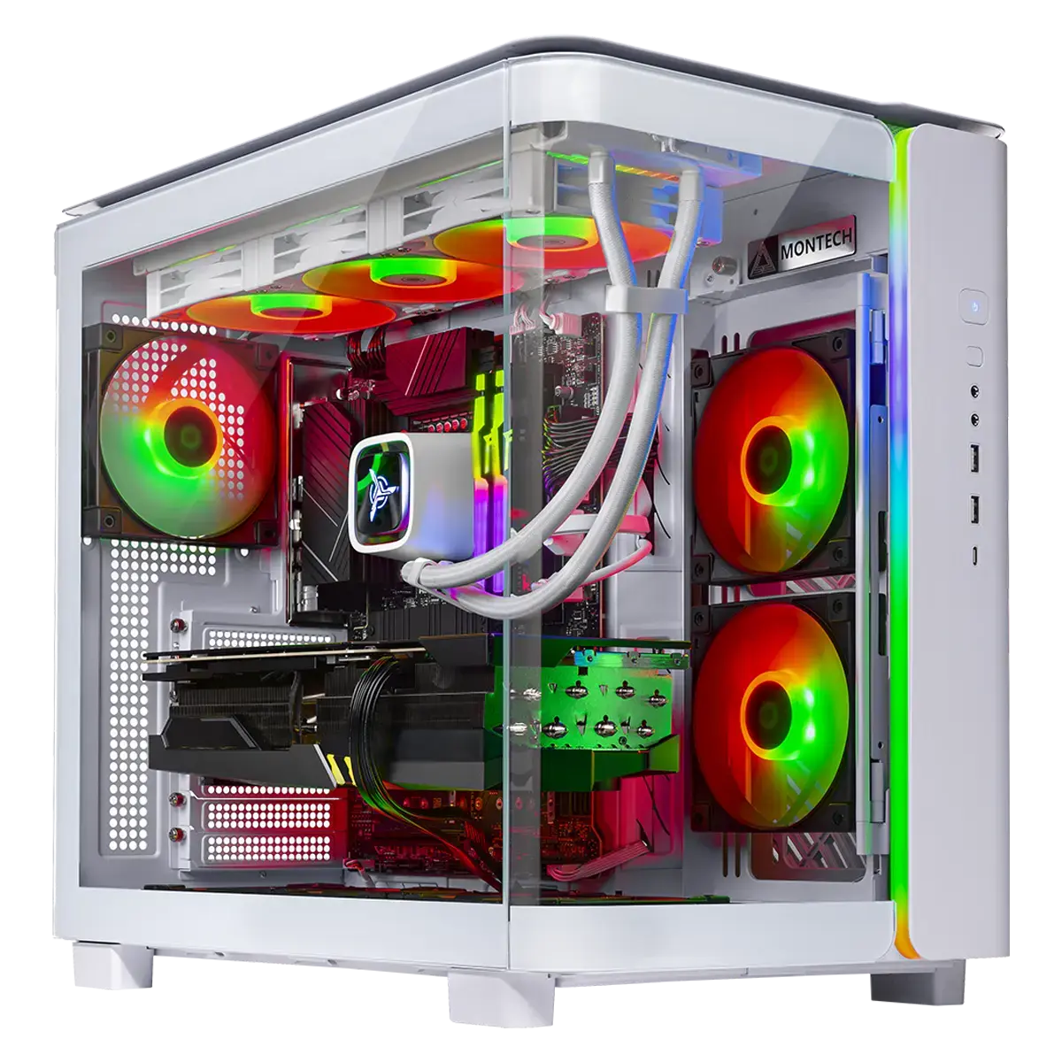 AMD AMD R7 7700 Gaming PC - Nvidia Nvidia RTX 4070 Super - Front View