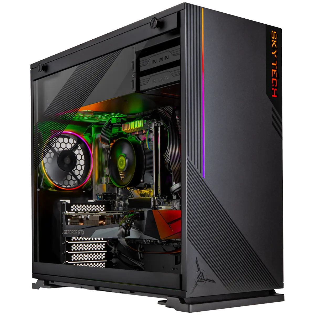 Azure Gaming PC - AMD AMD R5 5500, Nvidia Nvidia RTX 4060 - Front View